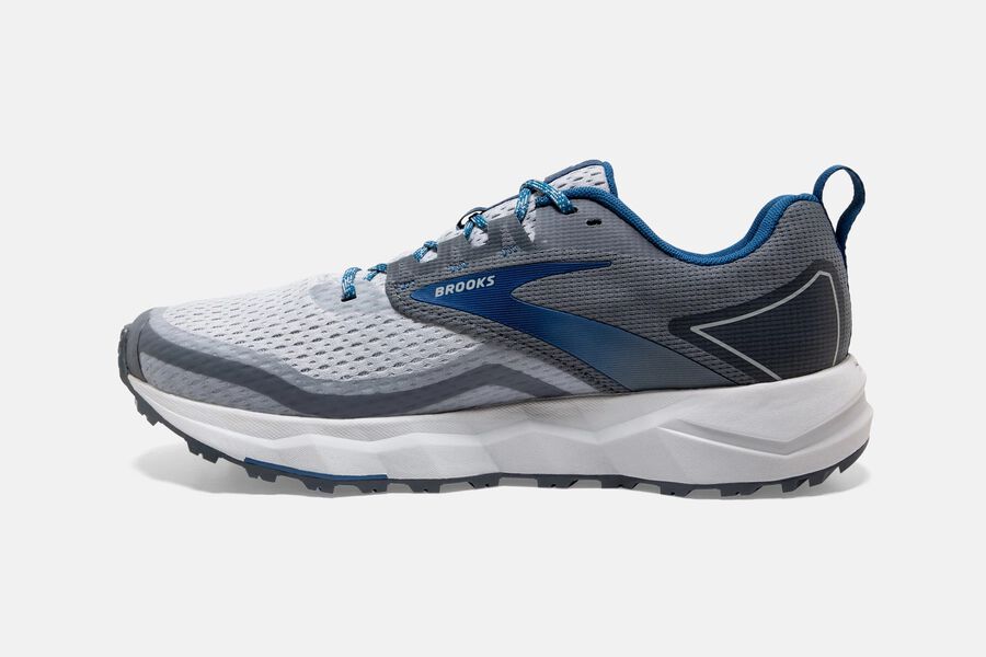 Brooks Israel Divide 2 Trail Running Shoes Mens - Grey/Blue - FSU-906853